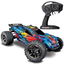 Traxxas Rustler 4x4 VXL RTR Stadium Truck (no Batt/Charger) Blue -Rcsuper outlet shop 237 source 1568170790