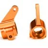 Traxxas Steering Blocks, 6061-T6 aluminum (Orange-Anodized)