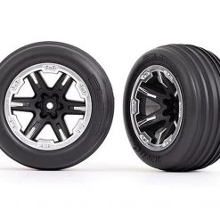Traxxas 2.8” Alias Tires & Wheels (RXT Black & Satin, Electric Front)