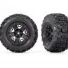 Traxxas Rear 2.8" Sledgehammer Wheels, Assembled, Black: Stampede, Rustler -Rcsuper outlet shop 3778 51011.1656890708