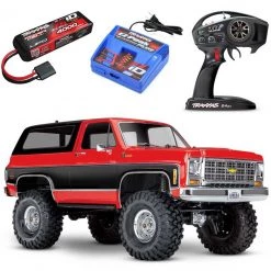 Traxxas TRX-4 Chevy K5 Blazer RC 4x4 Rock Crawler RTR w/3S LiPo COMBO Red -Rcsuper outlet shop 563 source 1574739213