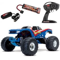 Traxxas BIGFOOT Modern 2WD RTR RC Truck w/Battery & Quick Charger Red White & Blue -Rcsuper outlet shop 58 source 1595187518