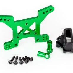 Traxxas Front Shock tower 7075-T6 Aluminum (Green-Anodized) w/ Body Mount Bracket