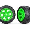 Traxxas Rear 2.8" Anaconda Wheels, Assembled, RXT Green: Rustler 2 Traxxas Rear 2.8" Anaconda Wheels, Assembled, RXT Green: Rustler -Rcsuper outlet shop 6768G 11134.1656897290