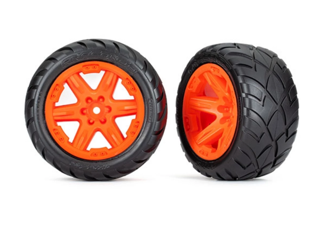 6775A__74713.1656898025.jpg Traxxas 2.8" Anaconda Wheels, Assembled, RXT Orange: Rustler -Rcsuper outlet shop 6775A 74713.1656898025