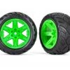Traxxas 2.8" Anaconda Wheels, Assembled, RXT Green: Rustler 2 Traxxas 2.8" Anaconda Wheels, Assembled, RXT Green: Rustler -Rcsuper outlet shop 6775G 79746.1656898078