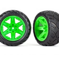 Traxxas 2.8" Anaconda Wheels, Assembled, RXT Green: Rustler