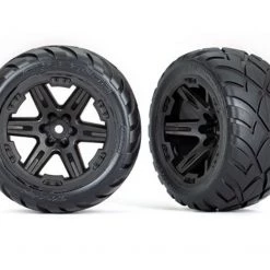 Traxxas 2.8" Anaconda Wheels, Assembled, RXT Black: Rustler