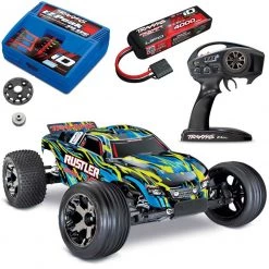 Traxxas Rustler VXL Brushless RTR RC Truck 70+MPH LiPo Combo Yellow -Rcsuper outlet shop 714 source 1599492140