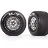 Traxxas Drag Slash Rear Wheels, Assembled, Weld Chrome -Rcsuper outlet shop 9475R 59892.1656284139