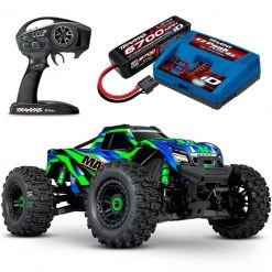 Traxxas Maxx 4S RTR Brushless 4x4 RC Monster Truck with WideMAXX LiPo Combo Package Blue -Rcsuper outlet shop 963 source 1645127548