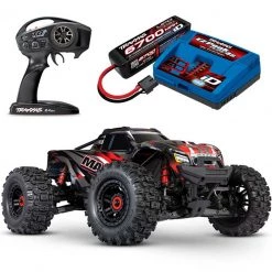 Traxxas Maxx 4S RTR Brushless 4x4 RC Monster Truck with WideMAXX LiPo Combo Package Blue -Rcsuper outlet shop 964 source 1645127548