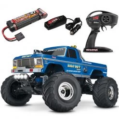 Traxxas BIGFOOT Classic w/LED Lights RTR RC Truck w/Battery & Quick Charger Blue -Rcsuper outlet shop 968 source 1649265703