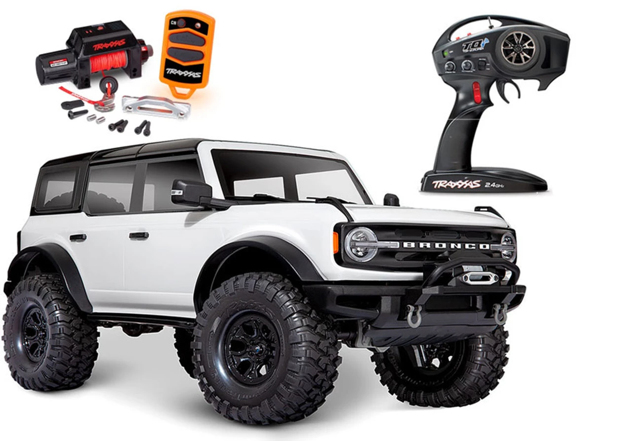 992_source_1657127120.jpg Traxxas TRX-4 2021 Ford Bronco 4WD RTR Crawler Trail Truck: W/FREE WINCH KIT #8855 Oxford White -Rcsuper outlet shop 992 source 1657127120
