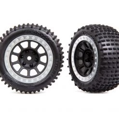 Traxxas Alias Rear 2.2" Assembled with Foam Inserts - Graphite Gray, Satin Chrome Beadlock