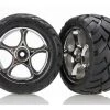 Traxxas Bandit Rear Anaconda Tire & Chrome Tracer Wheel Set -Rcsuper outlet shop TRA2478R 2 16312.1562597631