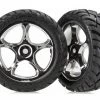 Traxxas Bandit Front Anaconda Street Tires & Chrome Wheels