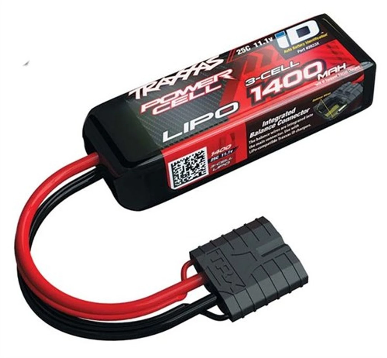 Traxxas 11.1V 1400mAh 3S LiPo Battery w/iD Connector for 1/16 Vehicles 1 Traxxas 11.1V 1400mAh 3S LiPo Battery w/iD Connector for 1/16 Vehicles