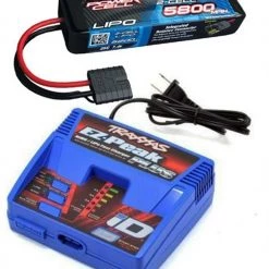 Traxxas EZ-Peak Plus LiPo Charger & 5800mAh 7.4V iD Battery STAMPEDE 2WD & 4X4 COMBO!!
