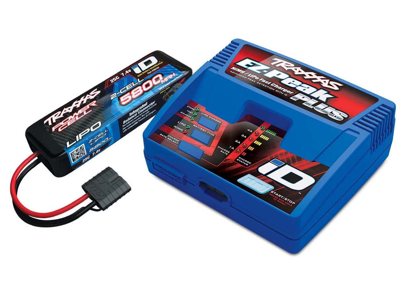 TRA2992__39319.1572570376.jpg Traxxas 2992 EZ-Peak ID Charger & 2S 5800mAh LiPo Battery Completer -Rcsuper outlet shop TRA2992 39319.1572570376