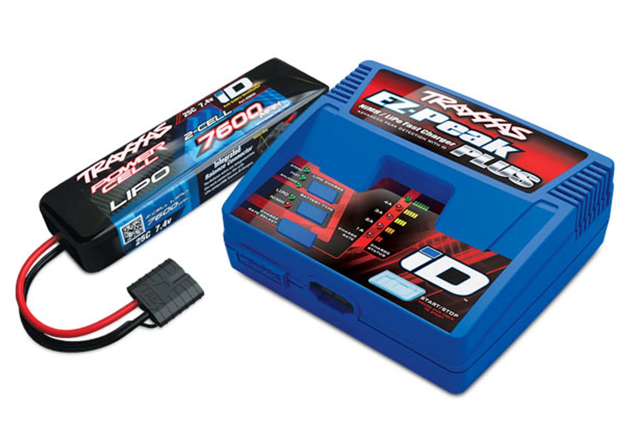 TRA2995__69158.1572622494.jpg Traxxas 2995 EZ-Peak ID Charger & 2S 7600mAh LiPo Battery Completer -Rcsuper outlet shop TRA2995 69158.1572622494