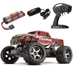 Traxxas Stampede VXL Brushless 2WD RTR RC Truck w/TSM, iD & Quick Charger