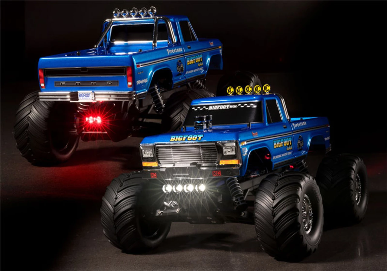 TRA3697-2__42717.1653663335.jpg Traxxas LED Light Set Complete w/Front & Rear Bumpers with LED lights: Bigfoot 2WD -Rcsuper outlet shop TRA3697 2 42717.1653663335