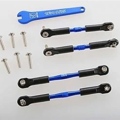 Traxxas Aluminum Turnbuckle Camber Link Set (4) (Blue): Rustler, Stampede