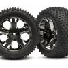 Traxxas Rear Alias Tires & 2.8" Black Chrome Wheels -Rcsuper outlet shop TRA3770A 2 10126.1562600925