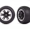 Traxxas Rear Alias 2.8' TSM Rated Assembled, Glued Tires w/Foam Inserts - RXT Black & Satin