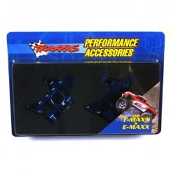 Traxxas Blue Aluminum Rear Bulkhead Set: T-Maxx .15, 2.5, 3.3