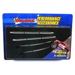 Traxxas Silver Aluminum Fr/R Bumper Set: T-Maxx 2.5, 3.3, E-Maxx