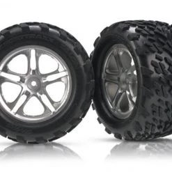 Traxxas Talon Tires & 3.8" Satin Wheels for Maxx/Revo w/14mm Hex