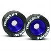 Traxxas Blue Aluminum Wheelie Bar Wheels & Rubber Tires -Rcsuper outlet shop TRA5186A 2 27065.1562582288