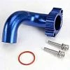 Traxxas Blue Aluminum Header for Rear Exhaust TRX 2.5 & 3.3 Engines