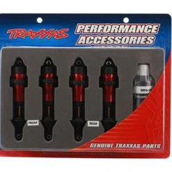Traxxas Red Aluminum GTR Shocks (4) for Jato, Revo, E-Revo, Summit, Slayer, XO-1