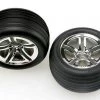 Traxxas Ribbed 2.8" Tires & Twin Spoke Wheels for Nitro Front -Rcsuper outlet shop TRA5574R 2 74724.1562601214
