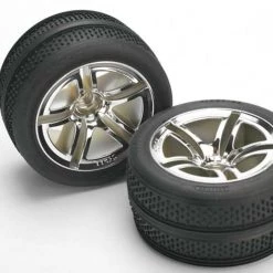 Traxxas Assembled/Glued Front Tires & Wheels (2): Jato