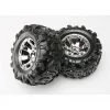 Traxxas Geode Chrome Wheels with Canyon Tires (2) Summit -Rcsuper outlet shop TRA5673 2 43729.1562583279