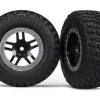 Traxxas BFGoodrich Mud-Terrain T/A KM2 Tires on Black Wheels w/Satin Chrome Beadlock (2) (2WD Front)