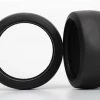 Traxxas Tires, slicks (S1 compound) (front) (2)/ foam inserts (2)