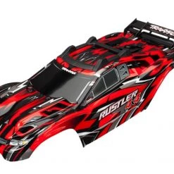 Traxxas Rustler 4X4 Red Body w/Mounts & Support for Clipless Mounting