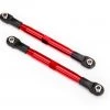 Traxxas Rustler 4x4 TUBES Red 7075-T6 Aluminum Front 87mm Toe Links -Rcsuper outlet shop TRA6742R 17012.1571534353