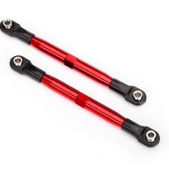 Traxxas Rustler 4x4 TUBES Red 7075-T6 Aluminum Front 87mm Toe Links