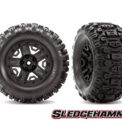 Traxxas Sledgehammer Tires on 2.8 Black Wheels w/12mm Hex