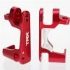 Traxxas Caster blocks (c-hubs), 6061-T6 aluminum, left & right (red-anodized)