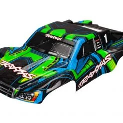 Traxxas Slash 2WD & 4x4 Green & Blue Painted Body