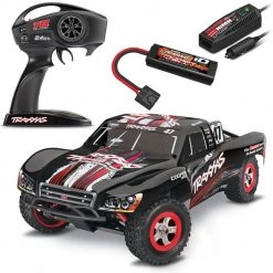 Traxxas Slash 1/16 4x4 Short Course RTR RC Truck w/Battery & Quick Charger Black (#47 Mike Jenkins)