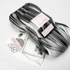 Traxxas Body, 1/16 Slash, ProGraphix, (replacement for painted body. Graphics are painted - requires paint and final color application)/ decal sheet