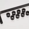 Traxxas Aluminum caps, pivot ball (threaded aluminum, hard-anodized with PTFE-coating) (8)/ hex wrench, 5mm